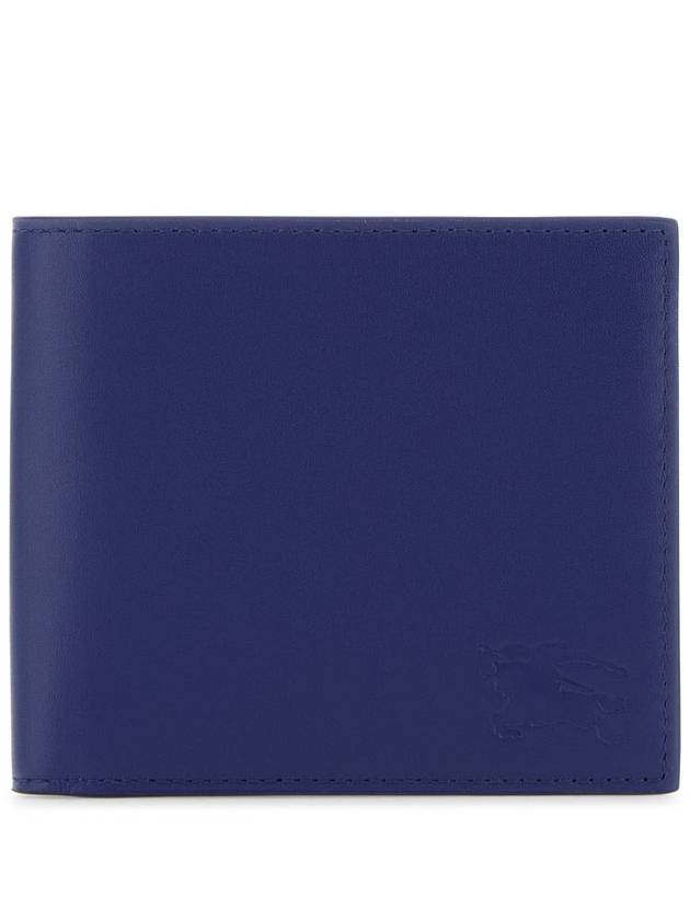 EKD Leather Bifold Half Wallet Blue - BURBERRY - BALAAN 2