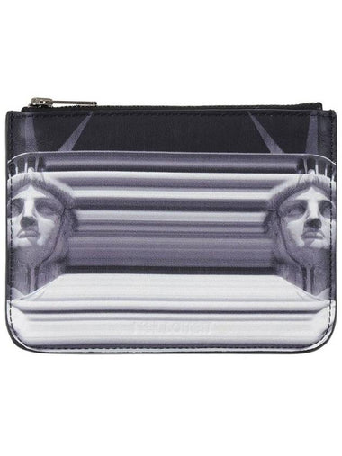 Statue of Liberty printed zip wallet - NEIL BARRETT - BALAAN 1