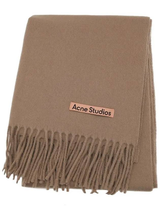 Wool Fringe Scarf Caramel Brown - ACNE STUDIOS - BALAAN 2