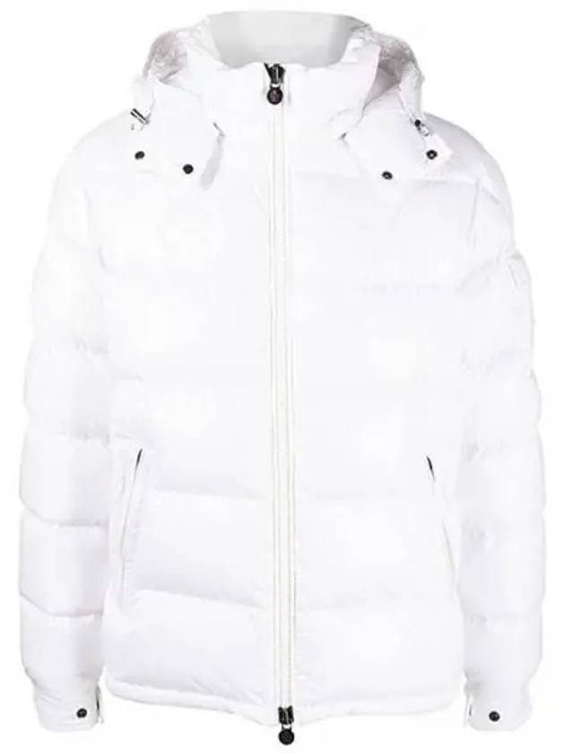 1A53600 68950 032 MAYA Hooded Padded Jacket White Men s Padding TJ 270345 - MONCLER - BALAAN 1