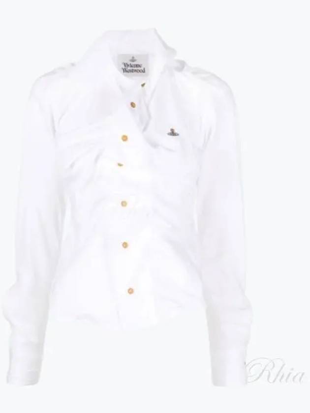 Drunken Logo Shirt White - VIVIENNE WESTWOOD - BALAAN 2