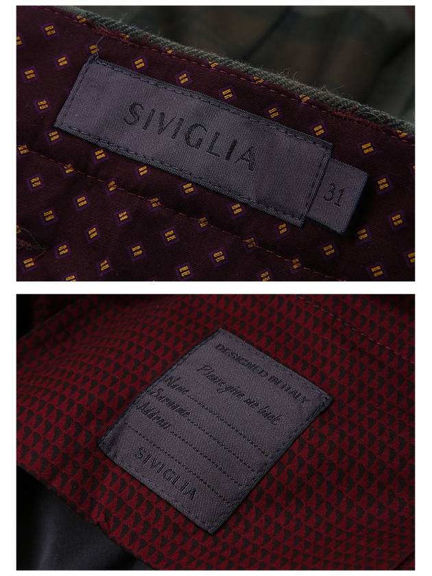 Check Slacks Brown Gray - SIVIGLIA - BALAAN 8