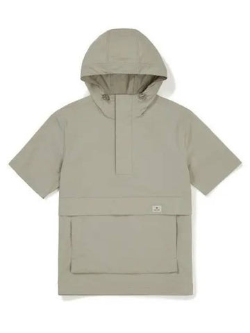 Root Hoodie Short Sleeve Anorak Yellow Gray S23MURAN65 - SNOW PEAK - BALAAN 1