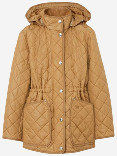 Diamond Quilted Nylon Jacket Archive Beige - BURBERRY - BALAAN 2