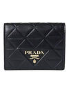 Leather Wallet Black - PRADA - BALAAN 2