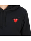 Men's Red Wappen Hood Black - COMME DES GARCONS - BALAAN 9