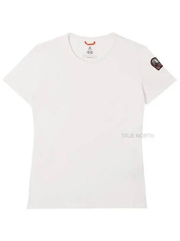 Women s PWTEEBT31 505 Logo Patch Short Sleeve T Shirt White 1060044 - PARAJUMPERS - BALAAN 1