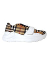 Vintage Check Cotton Sneakers Archive Beige - BURBERRY - BALAAN 1