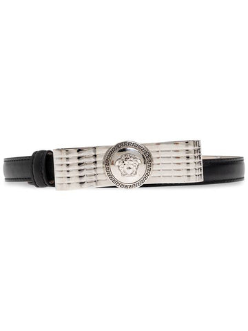 Versace Leather Belt, Women's, Black - VERSACE - BALAAN 1