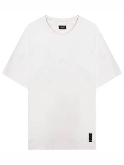 Logo Cotton Short Sleeve T-Shirt White - FENDI - BALAAN 2