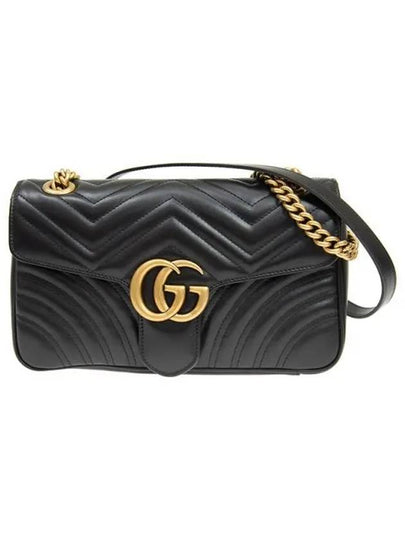 GG Marmont Matelasse Small Shoulder Bag Black - GUCCI - BALAAN 2