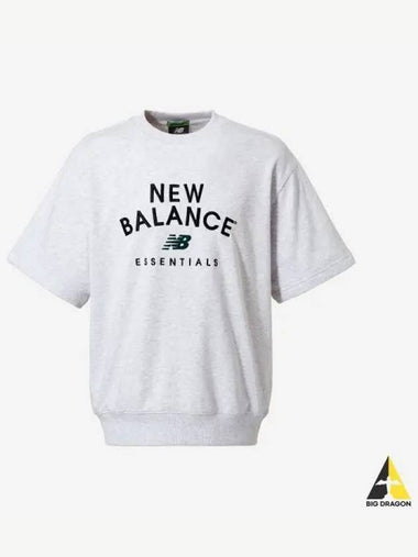 Uni Essential Shorts Sweatshirt 16 Light Gray - NEW BALANCE - BALAAN 1