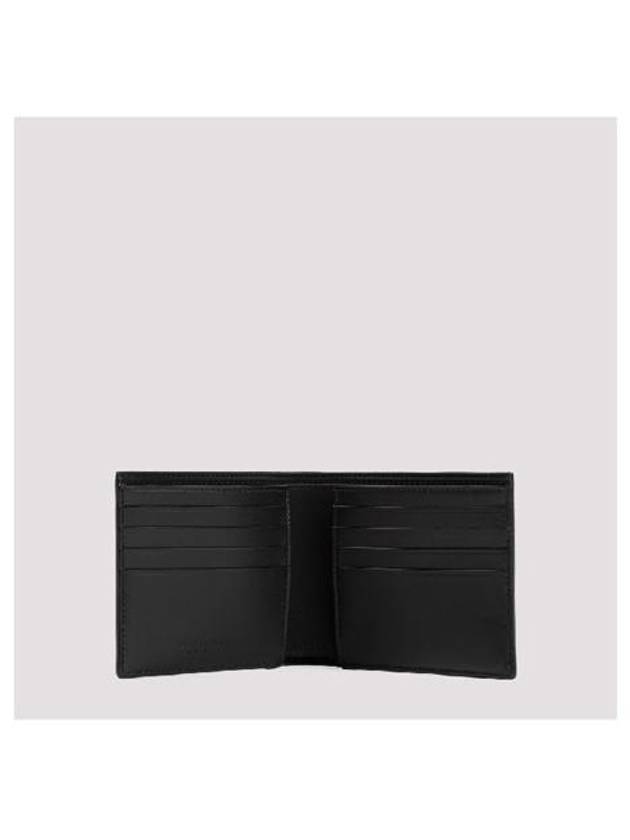 Elastic Band Logo Bifold Half Wallet Black - BOTTEGA VENETA - BALAAN 5