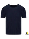 Pleated Short Sleeve T-Shirt Navy - ISSEY MIYAKE - BALAAN 2