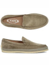 Men's Suede Slip-ons Loafers Beige - TOD'S - BALAAN 2