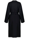 Women's Cles Virgin Wool Single Coat Black - MAX MARA - BALAAN 4