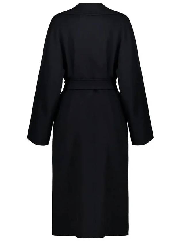 Women's Cles Virgin Wool Single Coat Black - MAX MARA - BALAAN 4