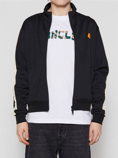 logo patch zip up cardigan - MONCLER - BALAAN 1