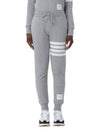 Women's Engineer 4 Bar Cotton Loopback Knit Track Pants Grey - THOM BROWNE - BALAAN 2