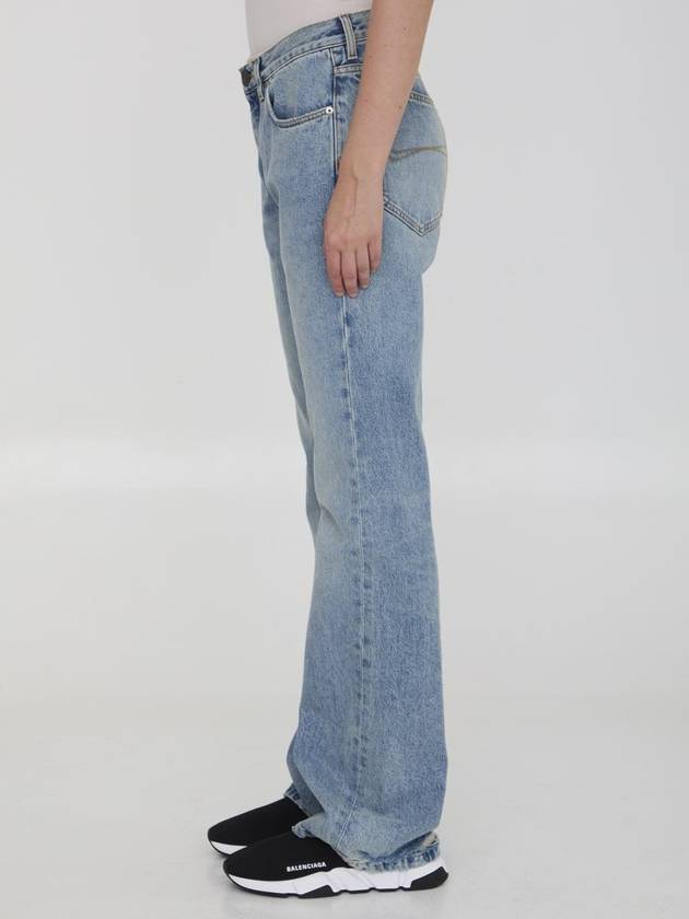 Low Waist Straight Jeans Blue - BALENCIAGA - BALAAN 4