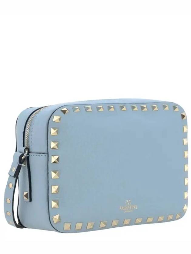 Rockstud leather cross bag blue - VALENTINO - BALAAN 4