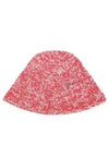 Crochet Ricamo Logo Bucket Hat Red - GANNI - BALAAN 2