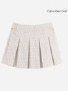 Women s CK Logo Pleated Skirt CA2CL230306 - CALVIN KLEIN GOLF - BALAAN 1