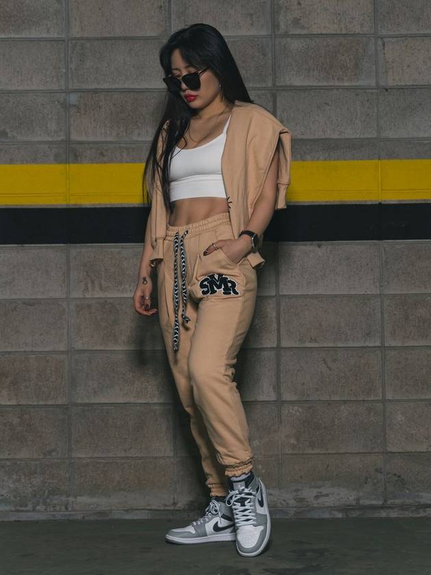 Jogger pants: Tigris Primavera sweat jogger pants BEIGE - MOVINS.R - BALAAN 4