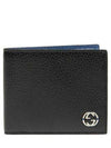 GG Interlocking Two Tone Half Wallet Black - GUCCI - BALAAN 3