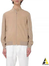 Knitted Sleeves Leather Jacket Beige - BRUNELLO CUCINELLI - BALAAN 2