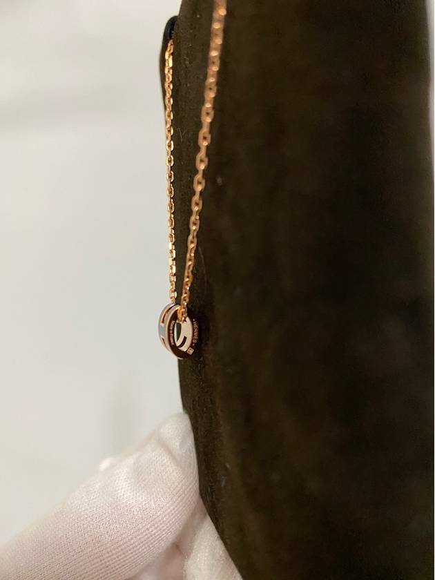 Mini Pop H Pendant Rose Gold & Noir - HERMES - BALAAN 6