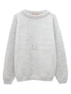 Mohair Wool Crew Neck Knit Top Soft Green Melange - ACNE STUDIOS - BALAAN 2