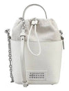 5AC Number Logo Texture Leather Bucket Bag Ivory - MAISON MARGIELA - BALAAN 2