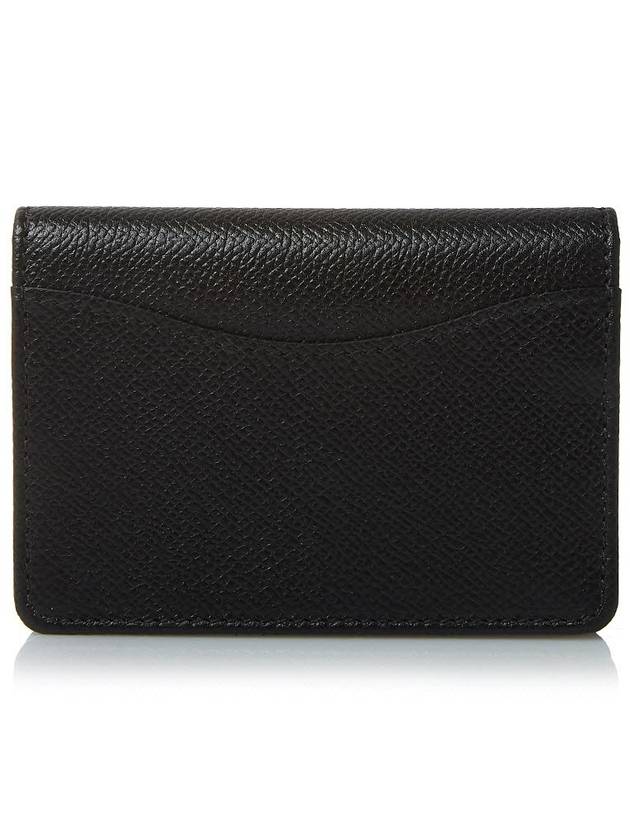 Gancini Calfskin Card Wallet Black - SALVATORE FERRAGAMO - BALAAN 4