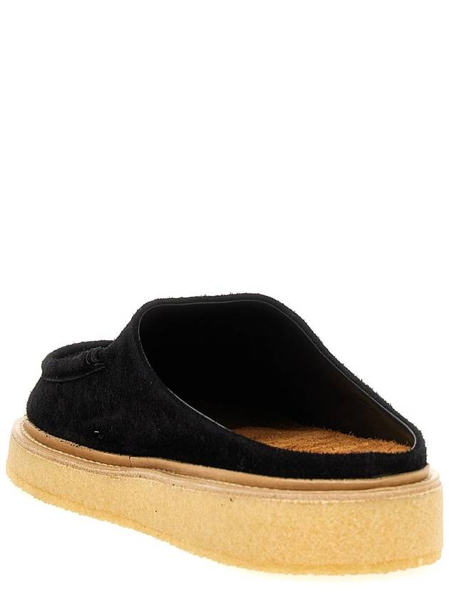 Suede Slippers Black - MARNI - BALAAN 4