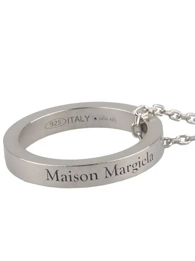 Ring Pendant Necklace Silver - MAISON MARGIELA - BALAAN 4