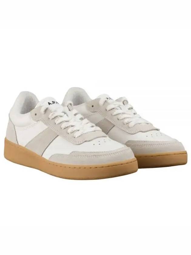 Pain Leather Low Top Sneakers White Caramel - A.P.C. - BALAAN 2