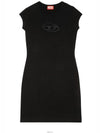 Women's D Angel Logo Cutout Short Dress Black - DIESEL - BALAAN 5