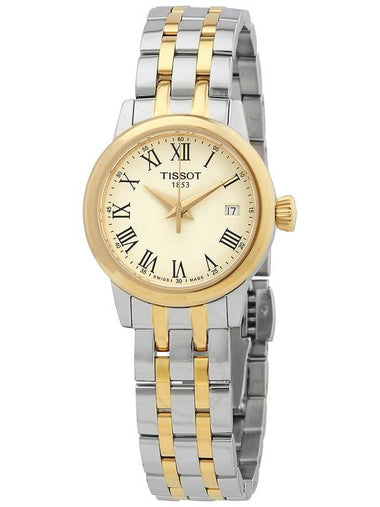 Tissot Classic Dream Quartz Ivory Dial Ladies Watch T129.210.22.263.00 - TISSOT - BALAAN 1