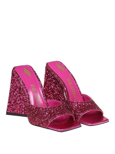 The Attico Ladies Pink Sequins Devon 115 mm Mule Brand Size 36 US Size 6 - THE ATTICO - BALAAN 2