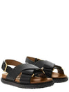 Fussbet Cross Sandals Black - MARNI - BALAAN 5