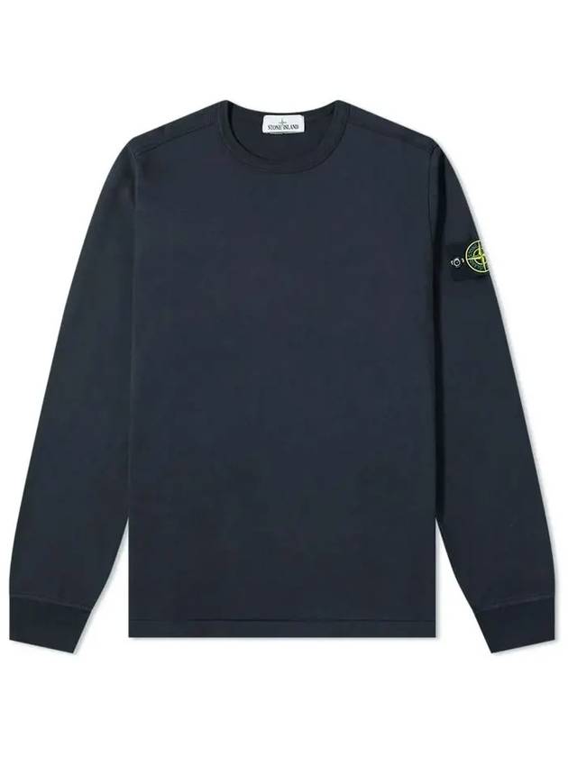 Wappen Patch Crew Neck Sweatshirt Navy - STONE ISLAND - BALAAN 2