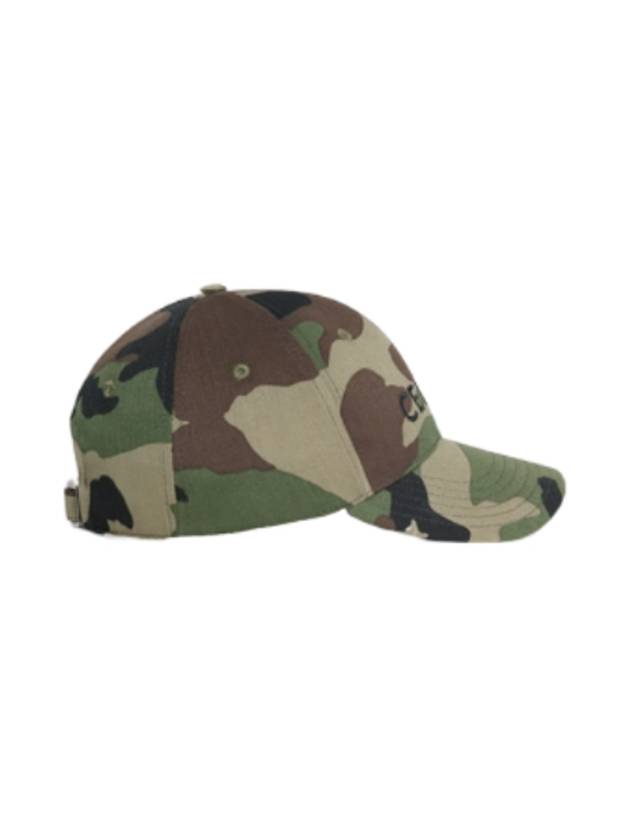 Military Cotton Ball Cap Khaki - CELINE - BALAAN 4