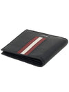 Men s Ribbon Logo Half Wallet RBN BIFOLD 8CC I921P - BALLY - BALAAN 4