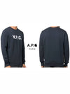 VPC Logo Crew Neck Sweatshirt Navy - A.P.C. - BALAAN 5