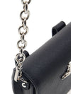 Saffiano Nano Saddle Shoulder Bag Black - VIVIENNE WESTWOOD - BALAAN 9