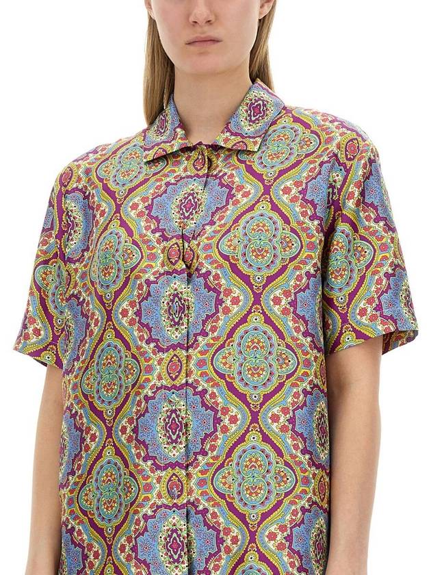 Etro Printed Silk Shirt - ETRO - BALAAN 4