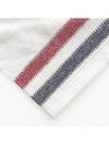 Textured Cotton Stripe Short Sleeve T-Shirt White - THOM BROWNE - BALAAN 9