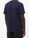 Chillax Fox Patch Classic Short Sleeve T-Shirt Navy - MAISON KITSUNE - BALAAN 5