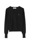 ORB Embroid Logo Knit Top Black - VIVIENNE WESTWOOD - BALAAN 2